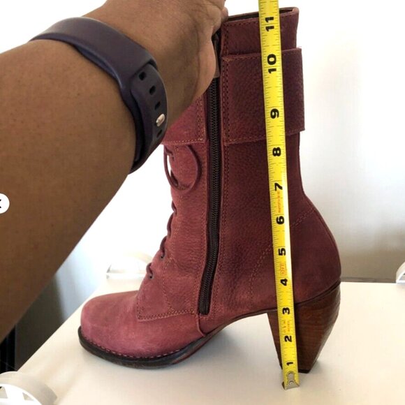Neosens Suede boots, Burgundy, Womens, Size EU 40 / US 9, Victorian - Picture 11 of 13